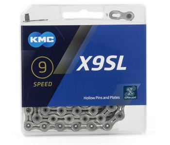 Kmc ketting 9-speed x9sl 114 links zilver - 4715575890500