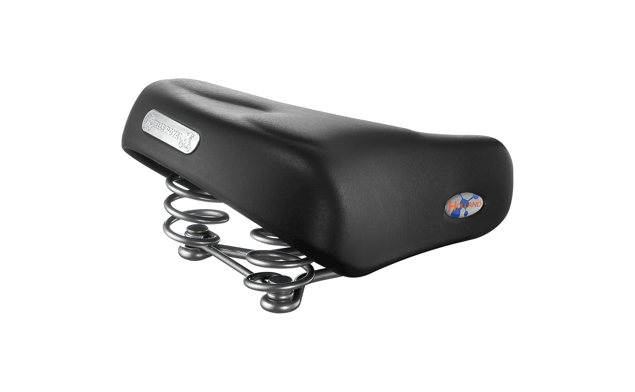 Selle Royal zadel Holland 82615G uni zwart - 8021890575654